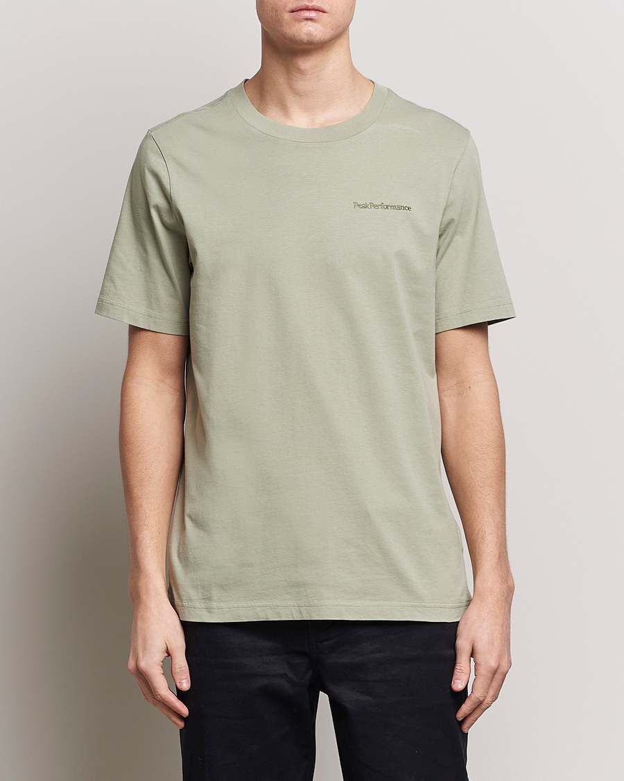 Herre | Kortermede t-shirts | Peak Performance | Original Logo Crew Neck T-Shirt Limit Green