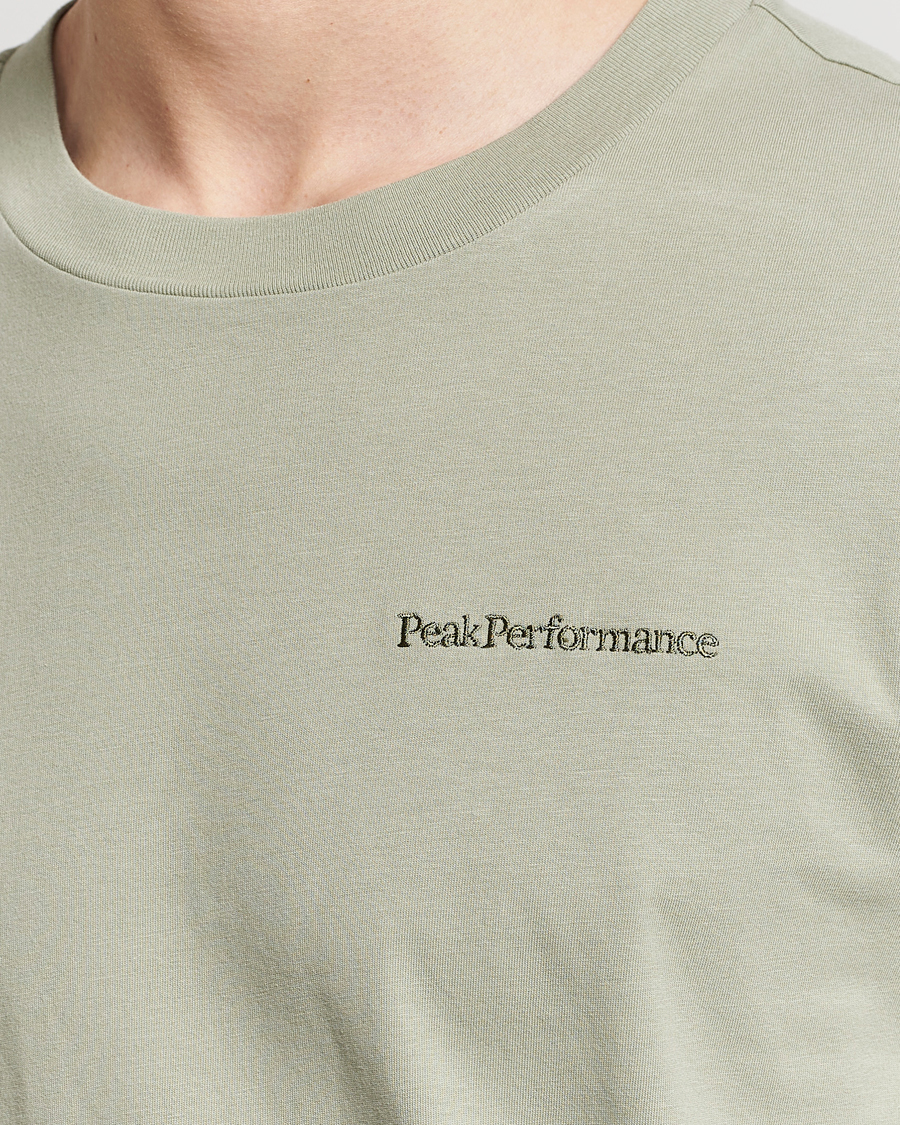 Herre | T-Shirts | Peak Performance | Original Logo Crew Neck T-Shirt Limit Green