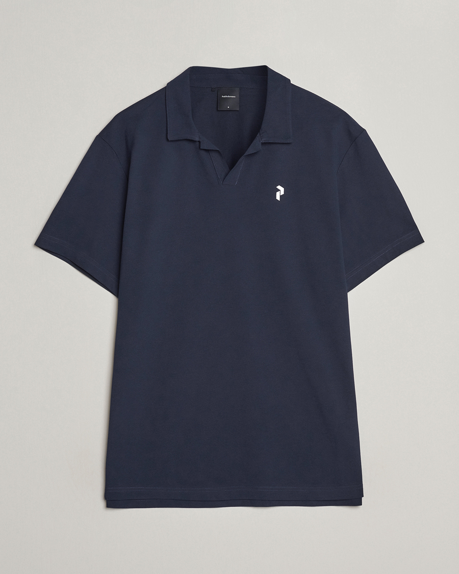 Herre | Pikéer | Peak Performance | Cotton Coolmax Open Collar Polo Salute Blue