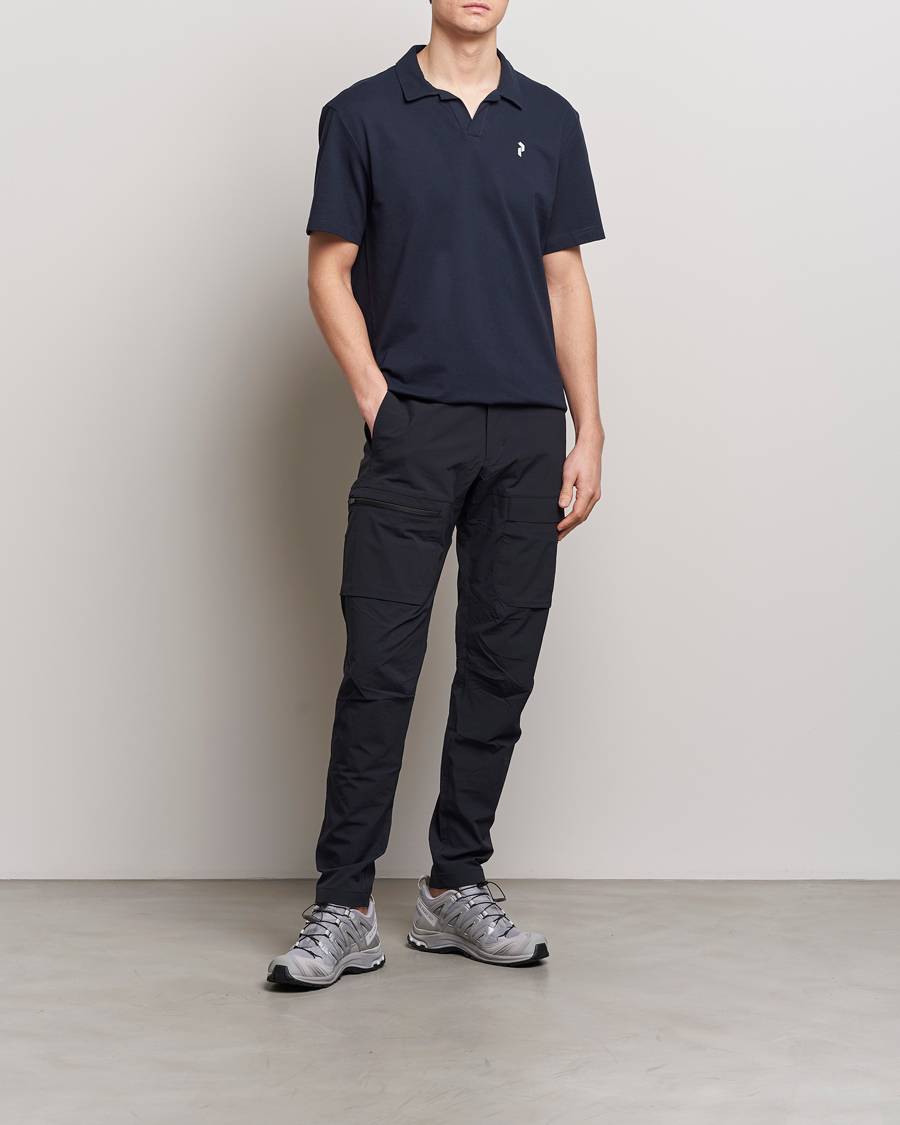 Herre | Pikéer | Peak Performance | Cotton Coolmax Open Collar Polo Salute Blue