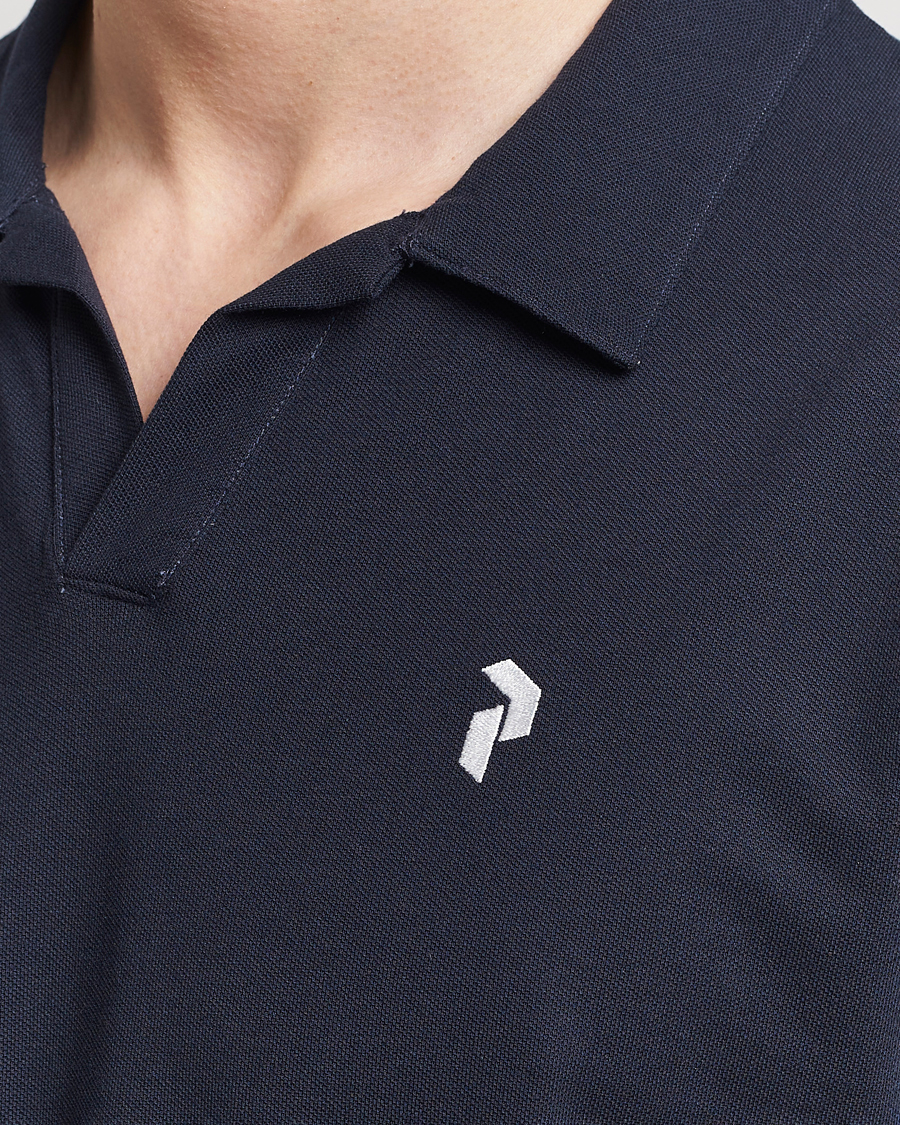 Herre | Pikéer | Peak Performance | Cotton Coolmax Open Collar Polo Salute Blue