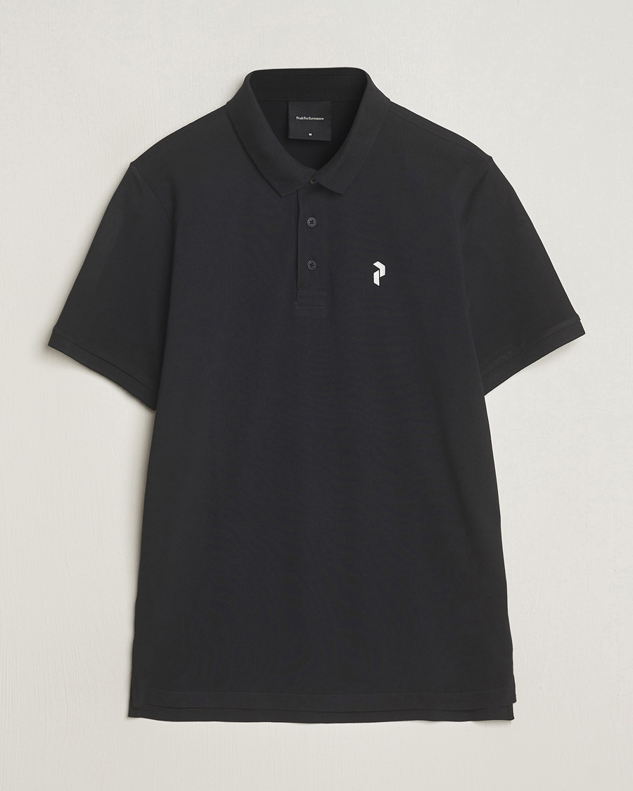 Herre | Pikéer | Peak Performance | Classic Cotton Polo Black