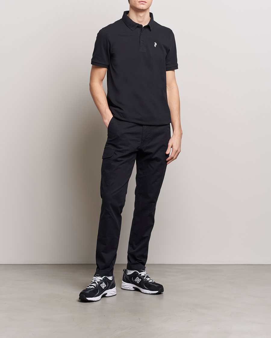 Herre | Pikéer | Peak Performance | Classic Cotton Polo Black