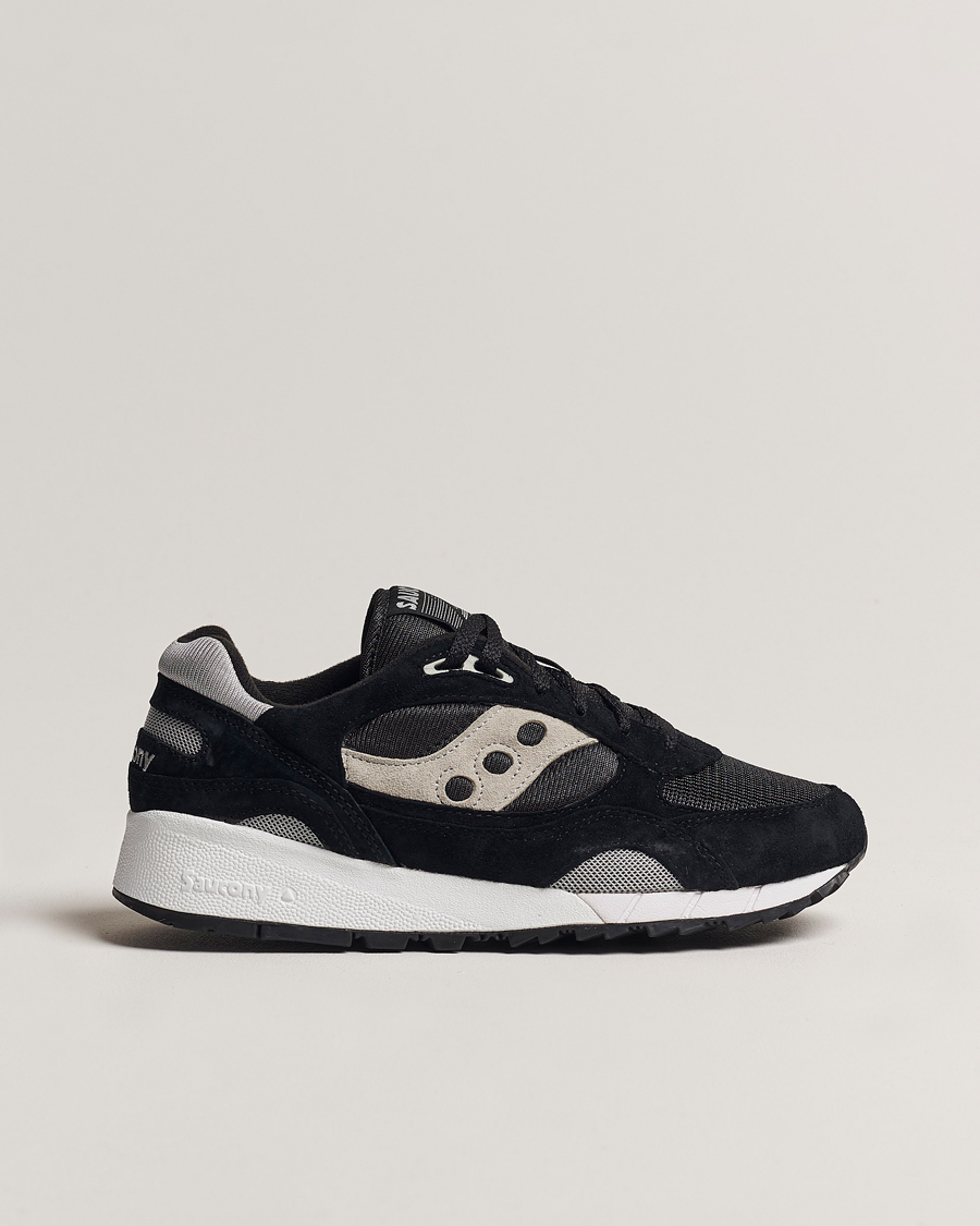 Herre | Saucony Shadow 6000 Sneaker Black/Grey | Saucony | Shadow 6000 Sneaker Black/Grey
