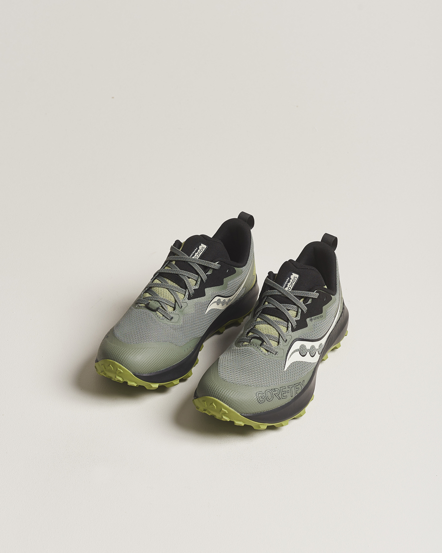 Herre | Saucony Peregrine 14 Gore-Tex Trail Sneaker Olive | Saucony | Peregrine 14 Gore-Tex Trail Sneaker Olive