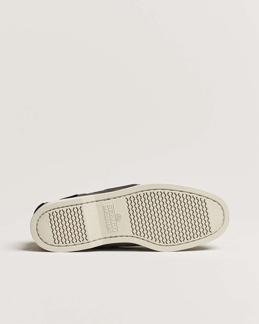 Herre | Seilersko | Sebago | Dockside Nubuck Boat Shoe Dark Grey