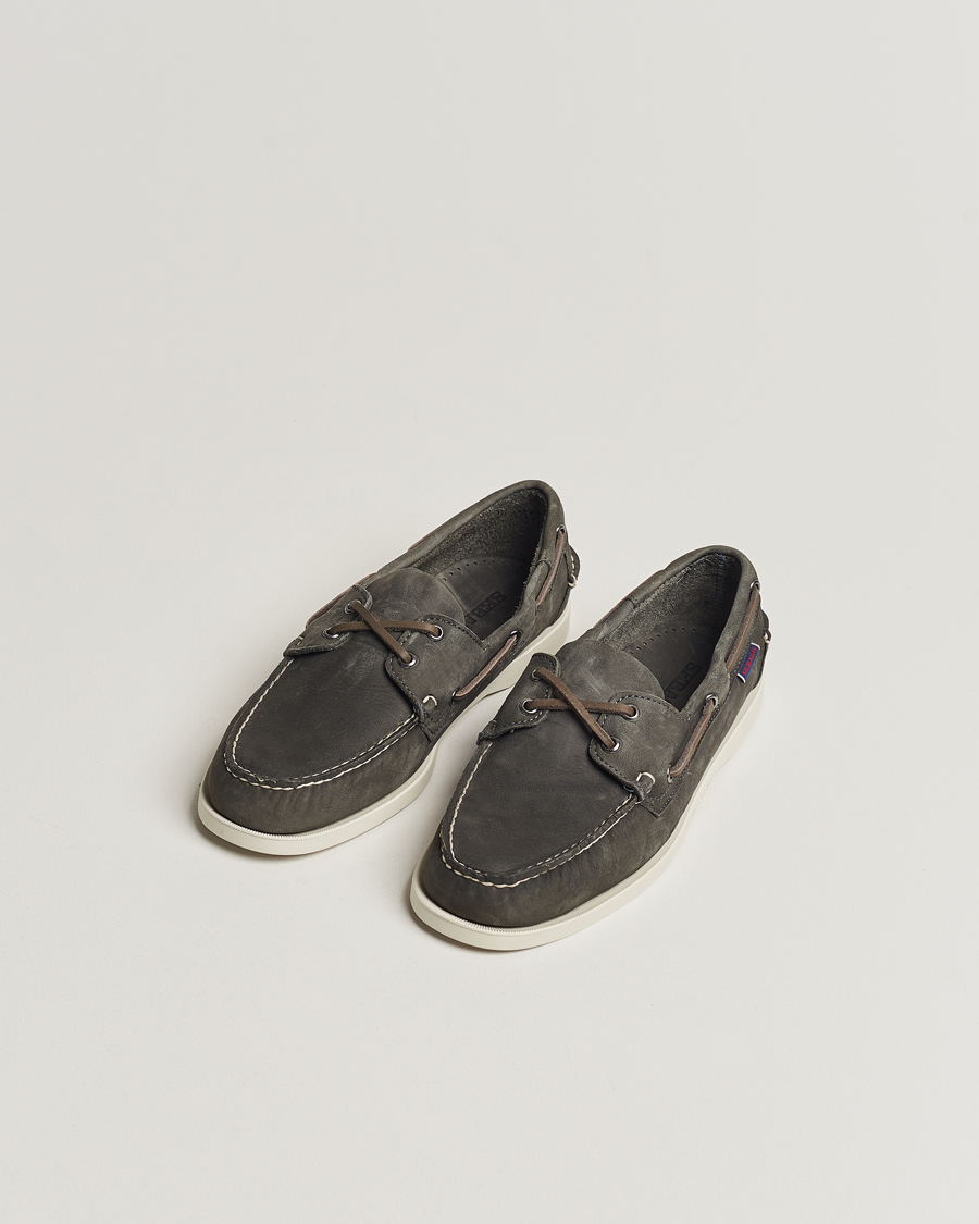 Herre | Avdelinger | Sebago | Dockside Nubuck Boat Shoe Dark Grey