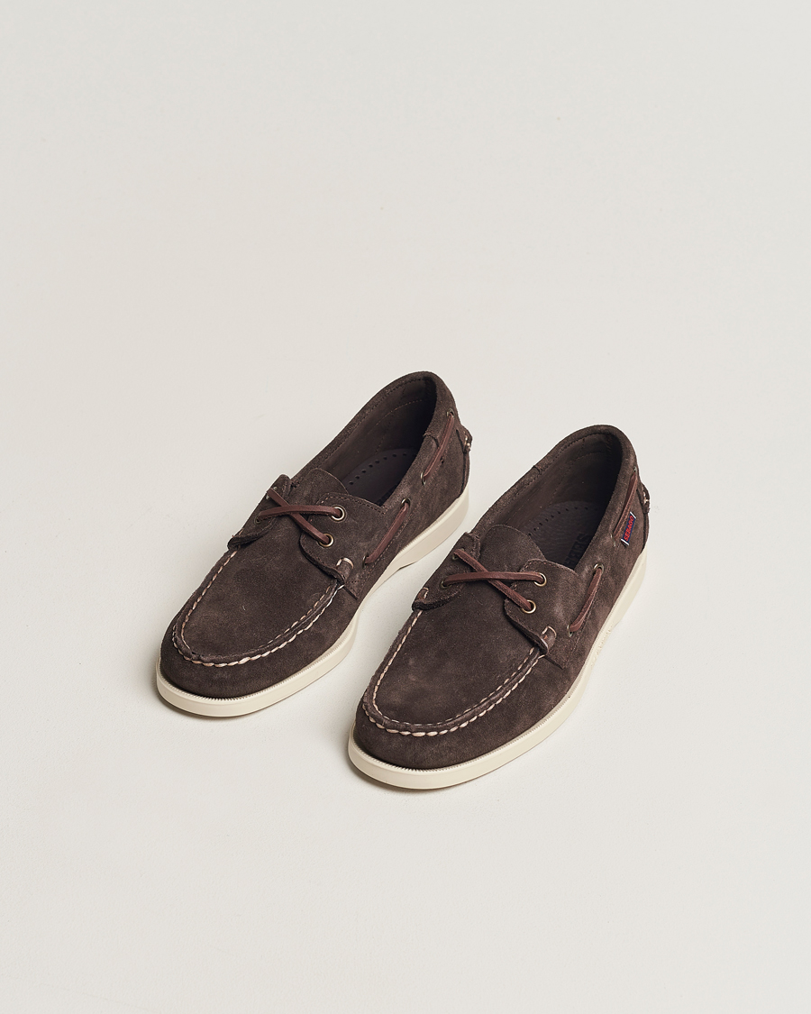 Herre | Seilersko | Sebago | Docksides Suede Boat Shoe Moka Brown