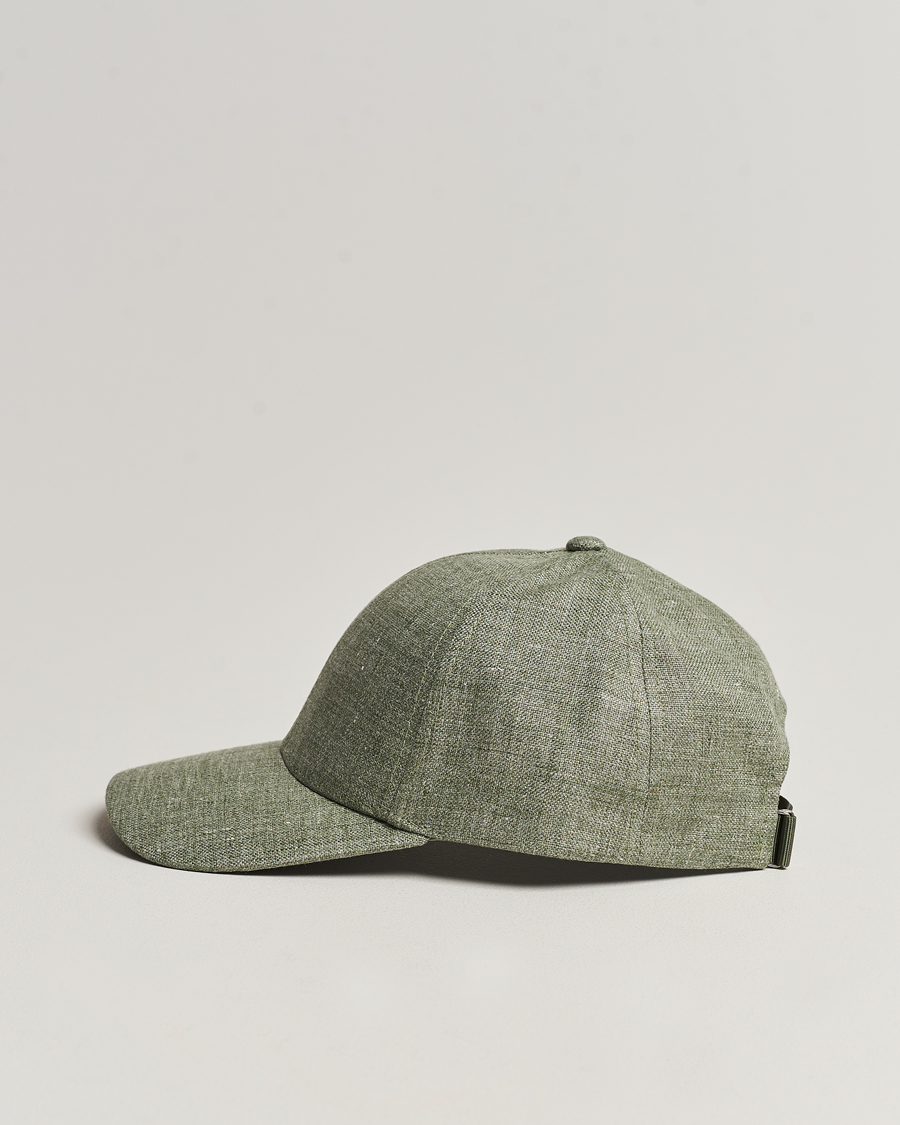 Herre | Skandinaviske spesialister | Varsity Headwear | Linen Baseball Cap Pistachio Green