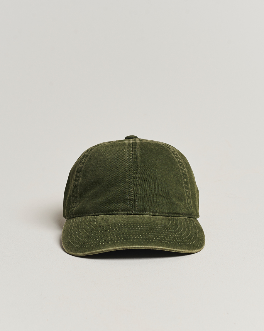 Herre | Varsity Headwear Washed Cotton Baseball Cap Green | Varsity Headwear | Washed Cotton Baseball Cap Green