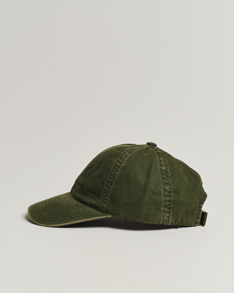 Herre | Assesoarer | Varsity Headwear | Washed Cotton Baseball Cap Green