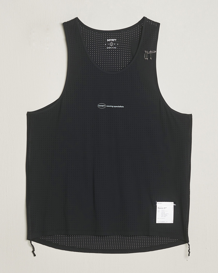 Herre | T-Shirts | Satisfy | Space-O Singlet Black