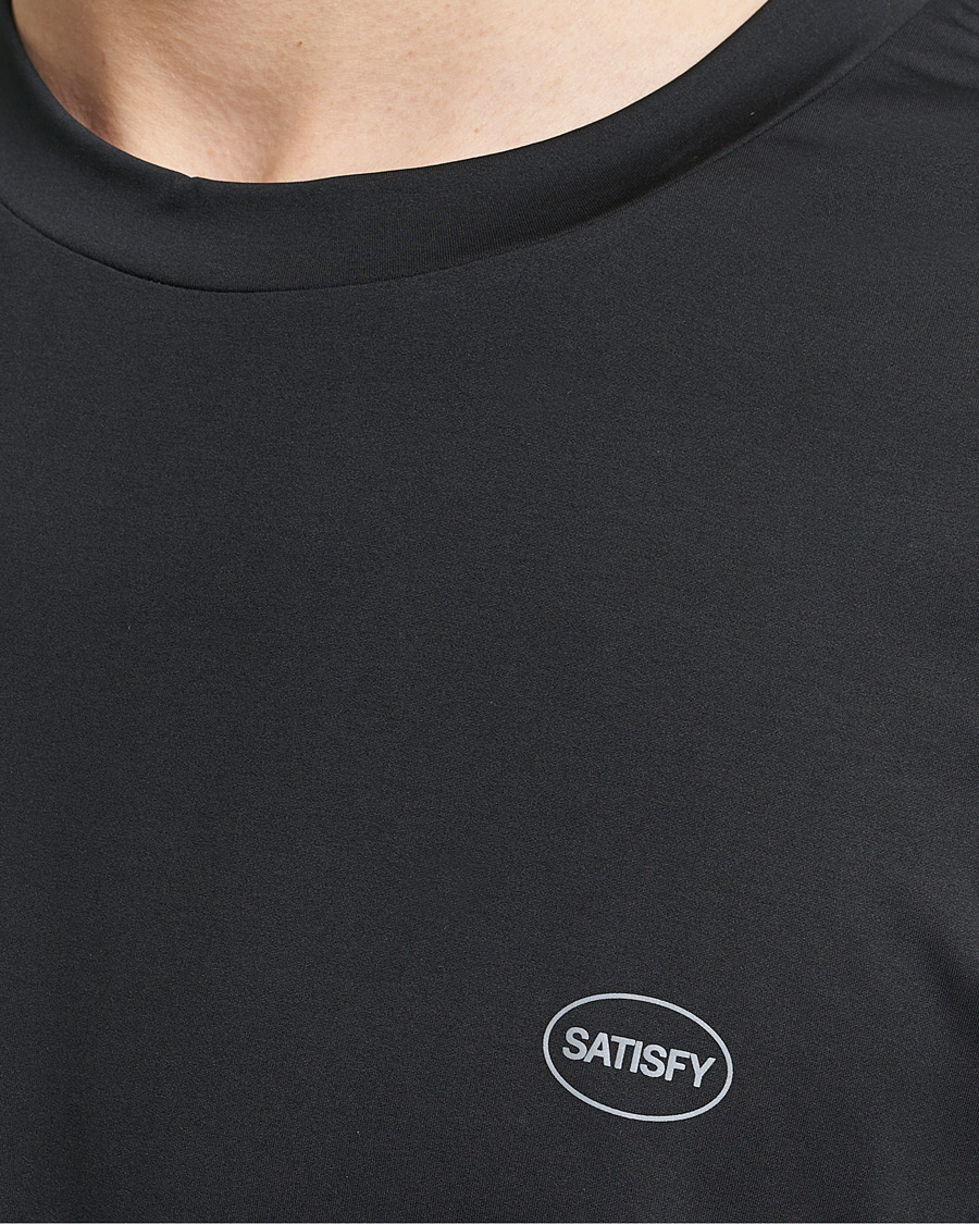 Herre | T-Shirts | Satisfy | AuraLite Muscle Tee Black