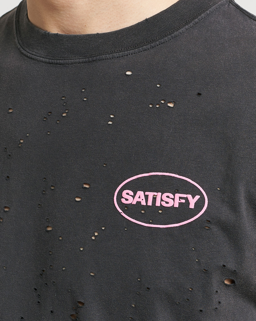 Herre | T-Shirts | Satisfy | MothTech Muscle Tee Aged Black