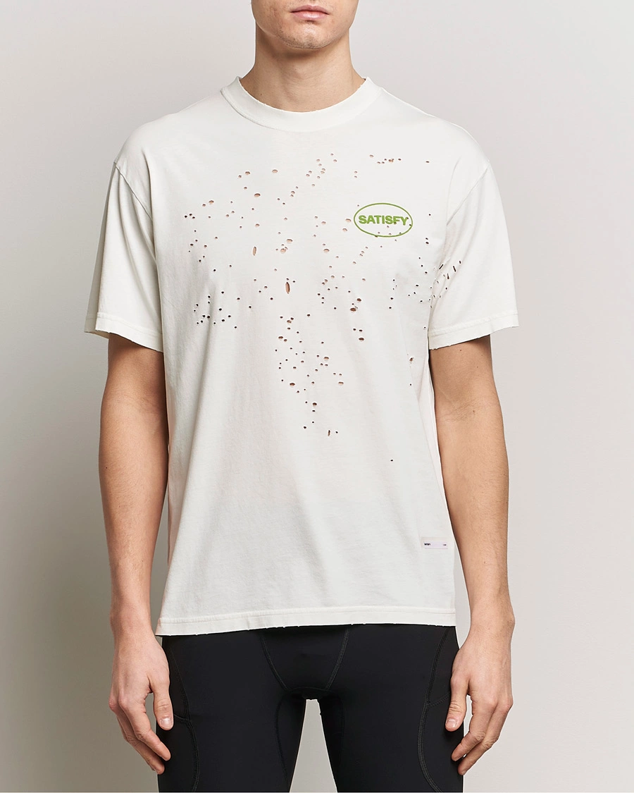 Herre | T-Shirts | Satisfy | MothTech T-Shirt Off White
