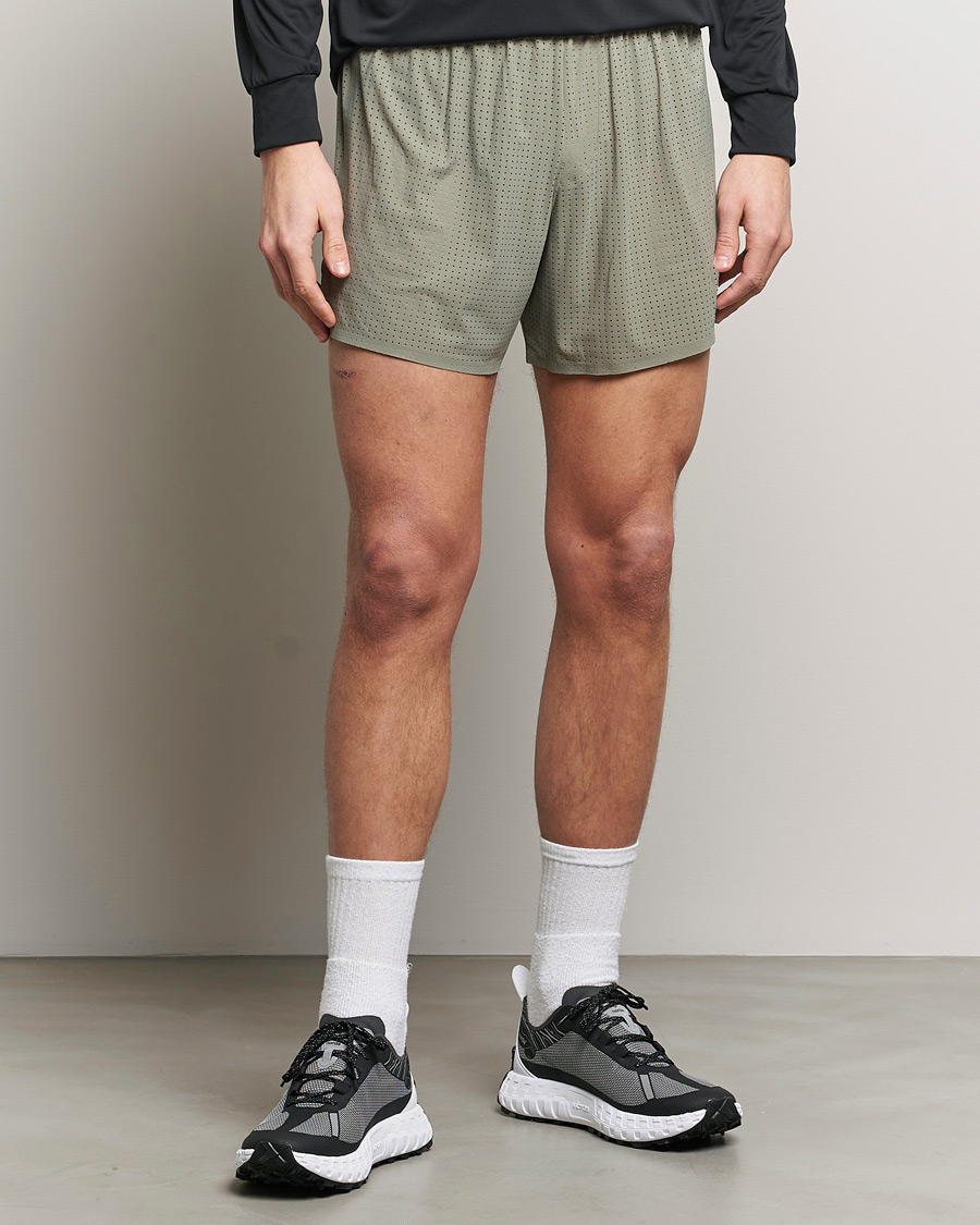 Herre | Funksjonsshorts | Satisfy | Space-O 5 Inch Shorts Dark Sage