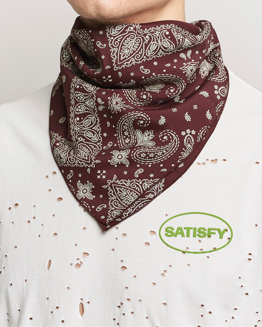 Herre | Assesoarer | Satisfy | Japanese Rayon Bandana Mahogany