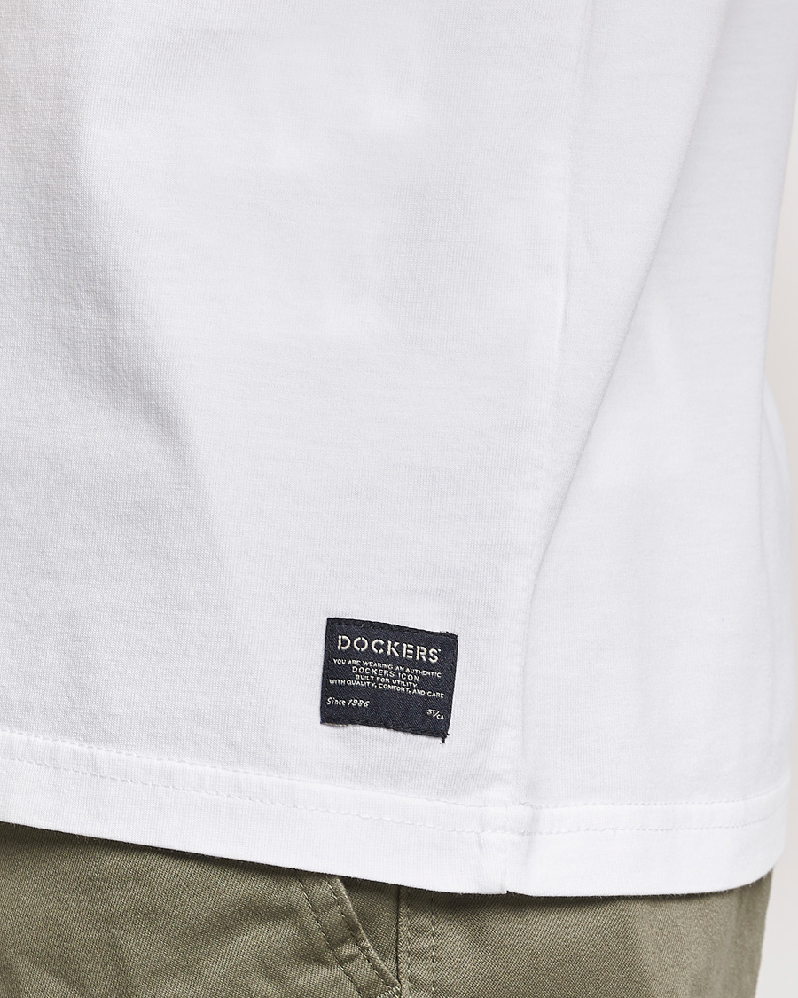Herre | T-Shirts | Dockers | Original Cotton T-Shirt White