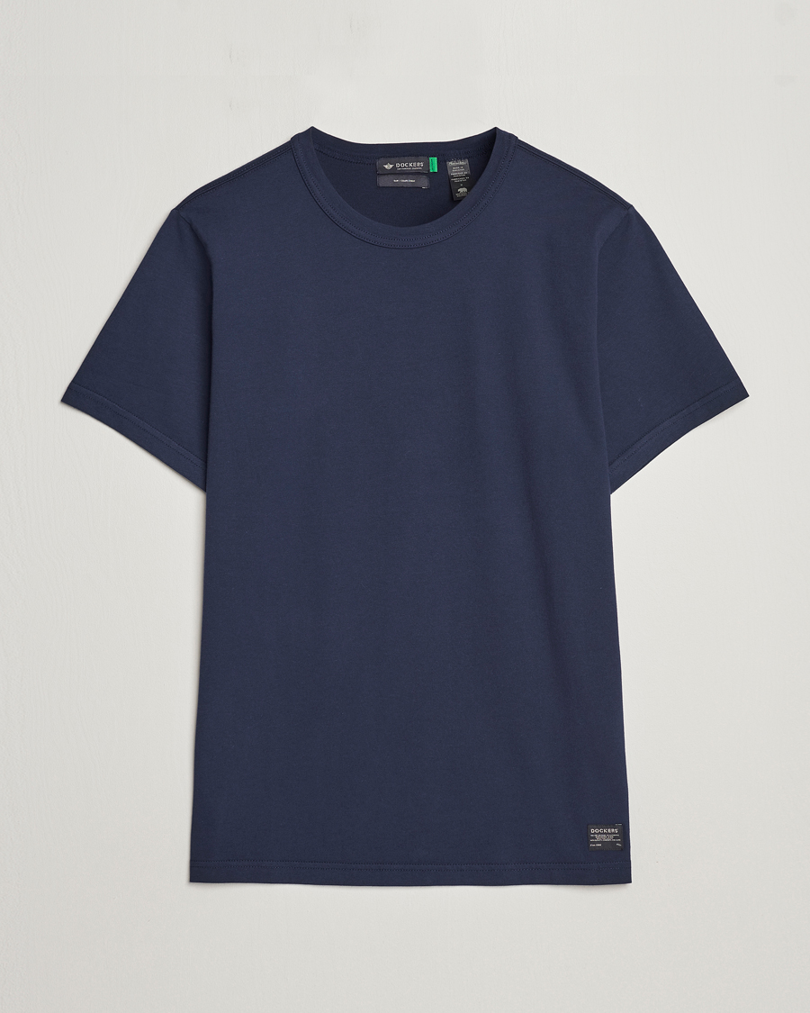 Herre | T-Shirts | Dockers | Original Cotton T-Shirt Navy