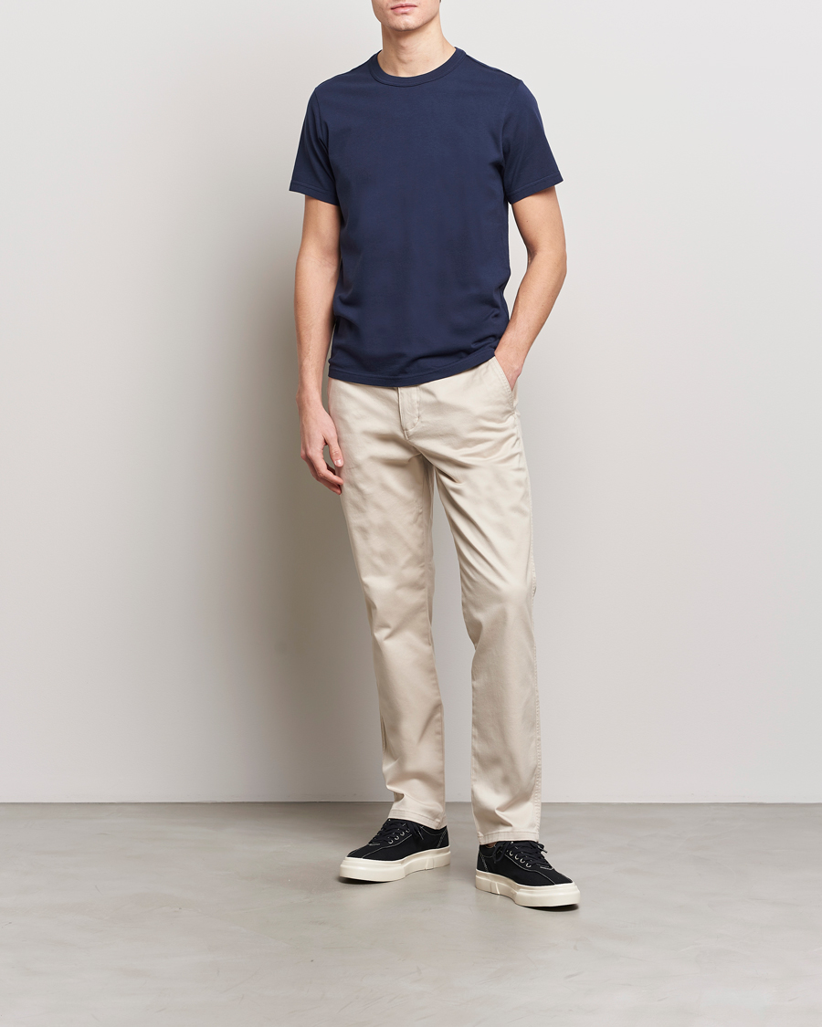 Herre | T-Shirts | Dockers | Original Cotton T-Shirt Navy