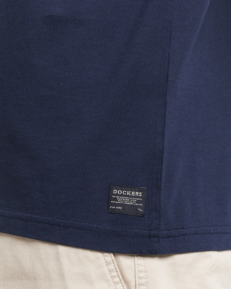 Herre | T-Shirts | Dockers | Original Cotton T-Shirt Navy