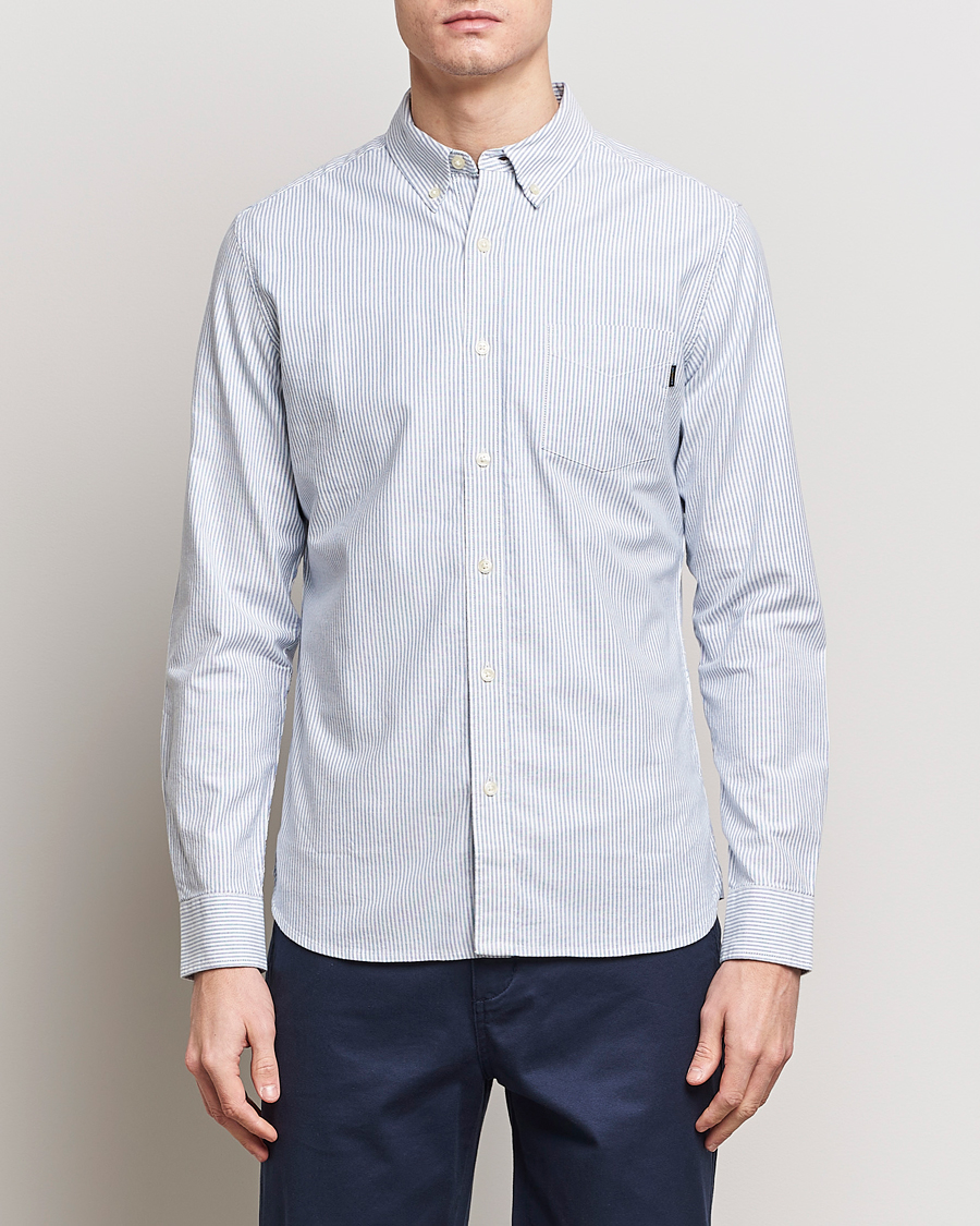 Herre | Skjorter | Dockers | Cotton Stretch Oxford Shirt Striped Delft