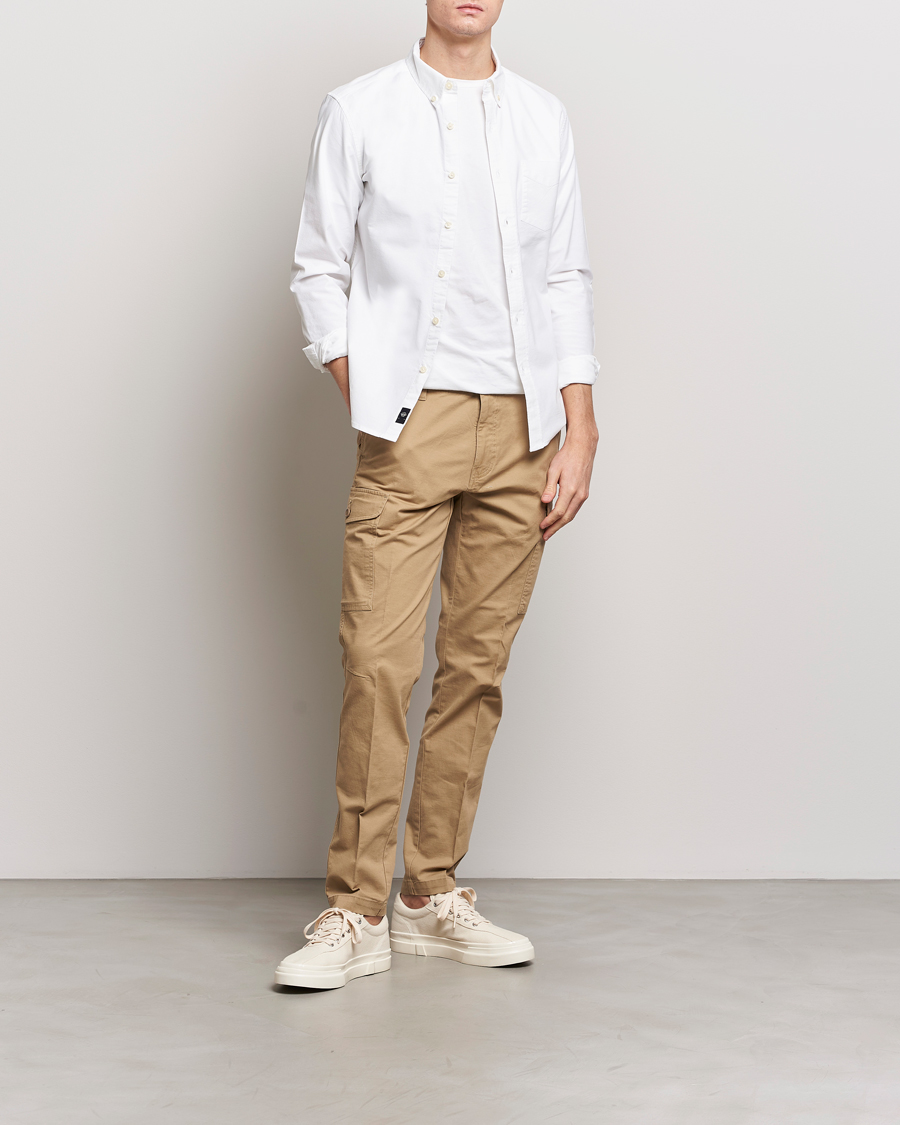 Herre | Skjorter | Dockers | Cotton Stretch Oxford Shirt Paper White