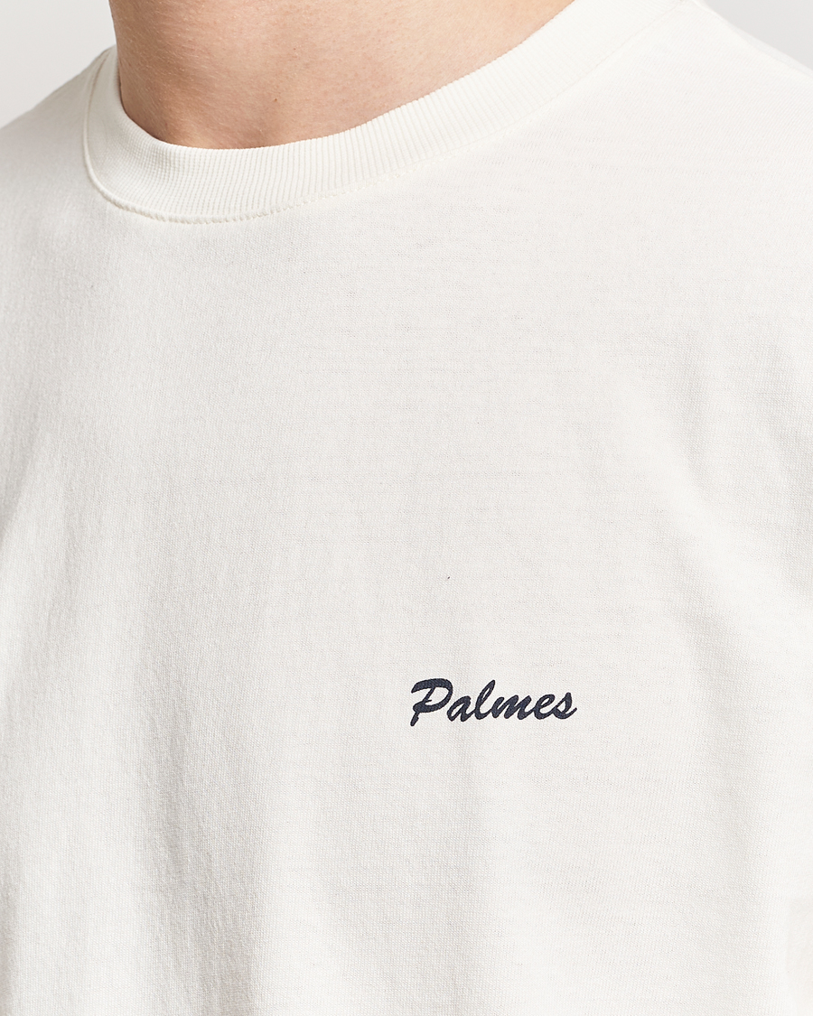 Herre | T-Shirts | Palmes | Dyed T-Shirt Off White