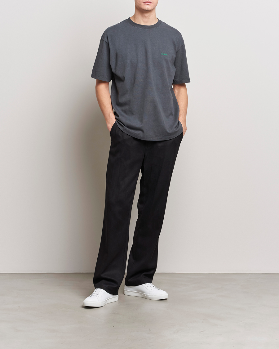 Herre | T-Shirts | Palmes | Dyed T-Shirt Washed Grey