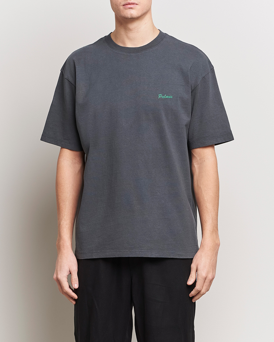 Herre | Klær | Palmes | Dyed T-Shirt Washed Grey