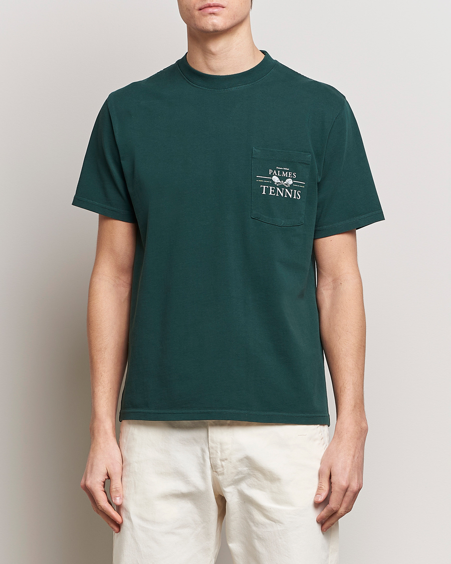 Herre |  | Palmes | Vichi Pocket T-Shirt Dark Green