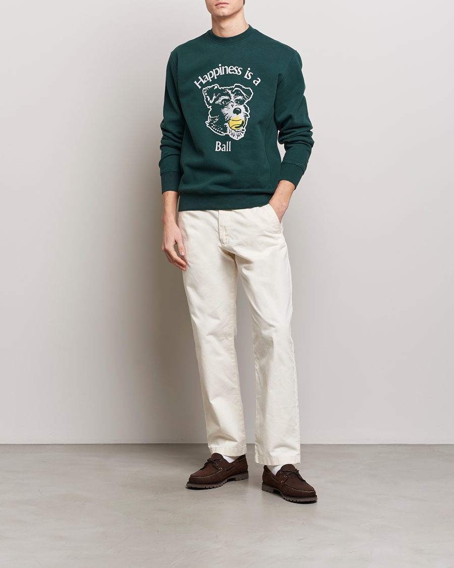 Herre | Gensere | Palmes | Dog Crew Neck Sweatshirt Dark Green
