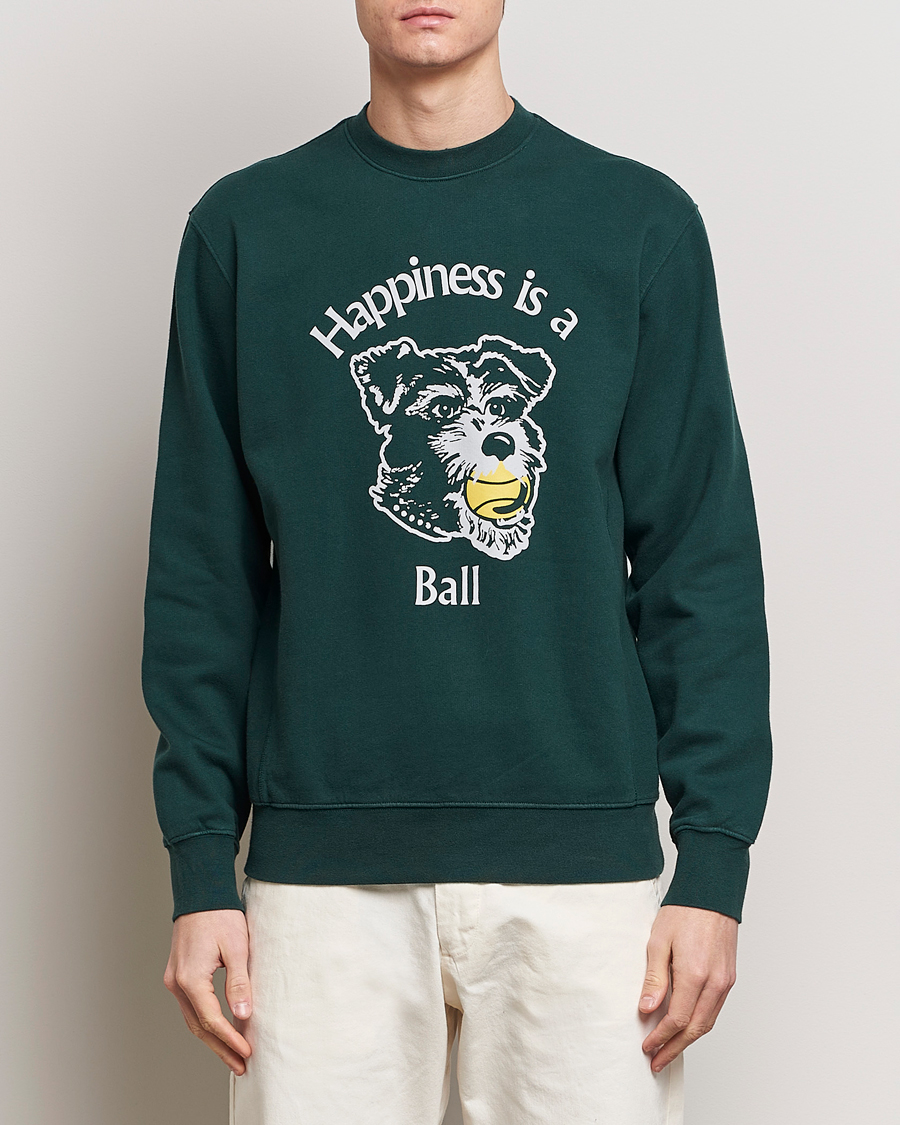 Herre | 20% salg | Palmes | Dog Crew Neck Sweatshirt Dark Green