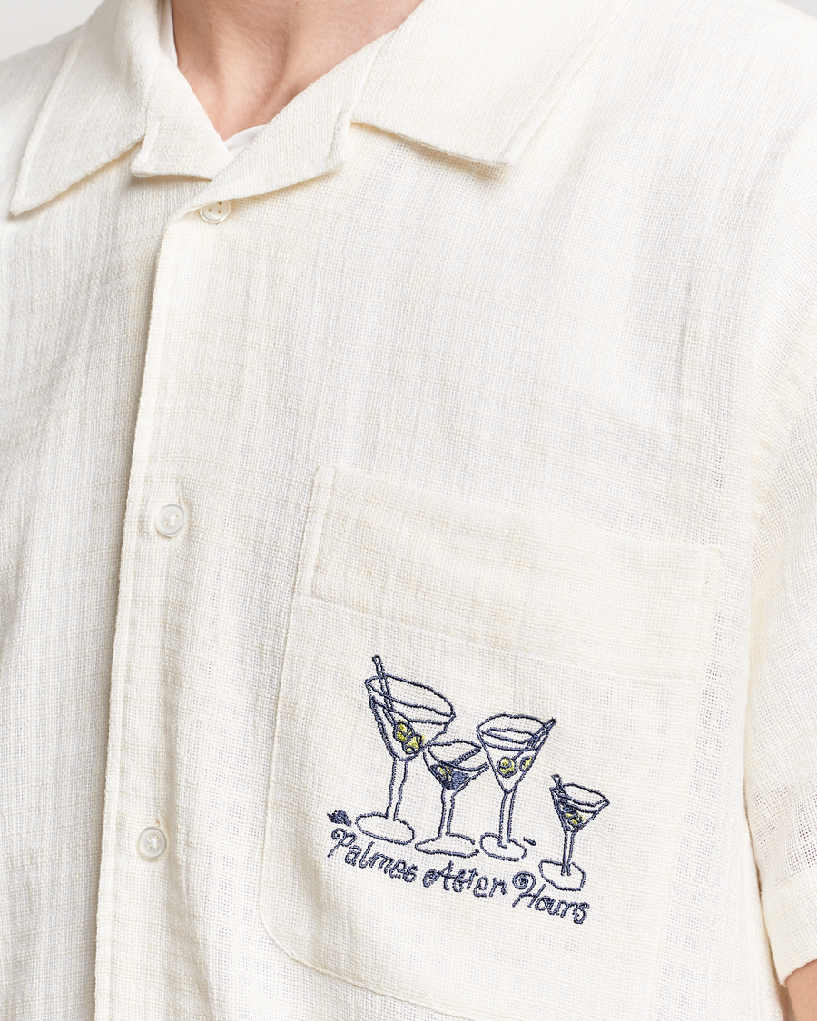 Herre | Skjorter | Palmes | Martini Short Sleeve Shirt Off White