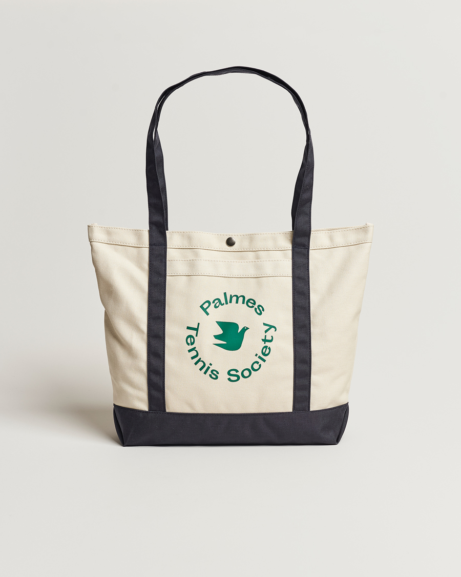 Herre | Palmes Society Tote Bag White/Navy | Palmes | Society Tote Bag White/Navy