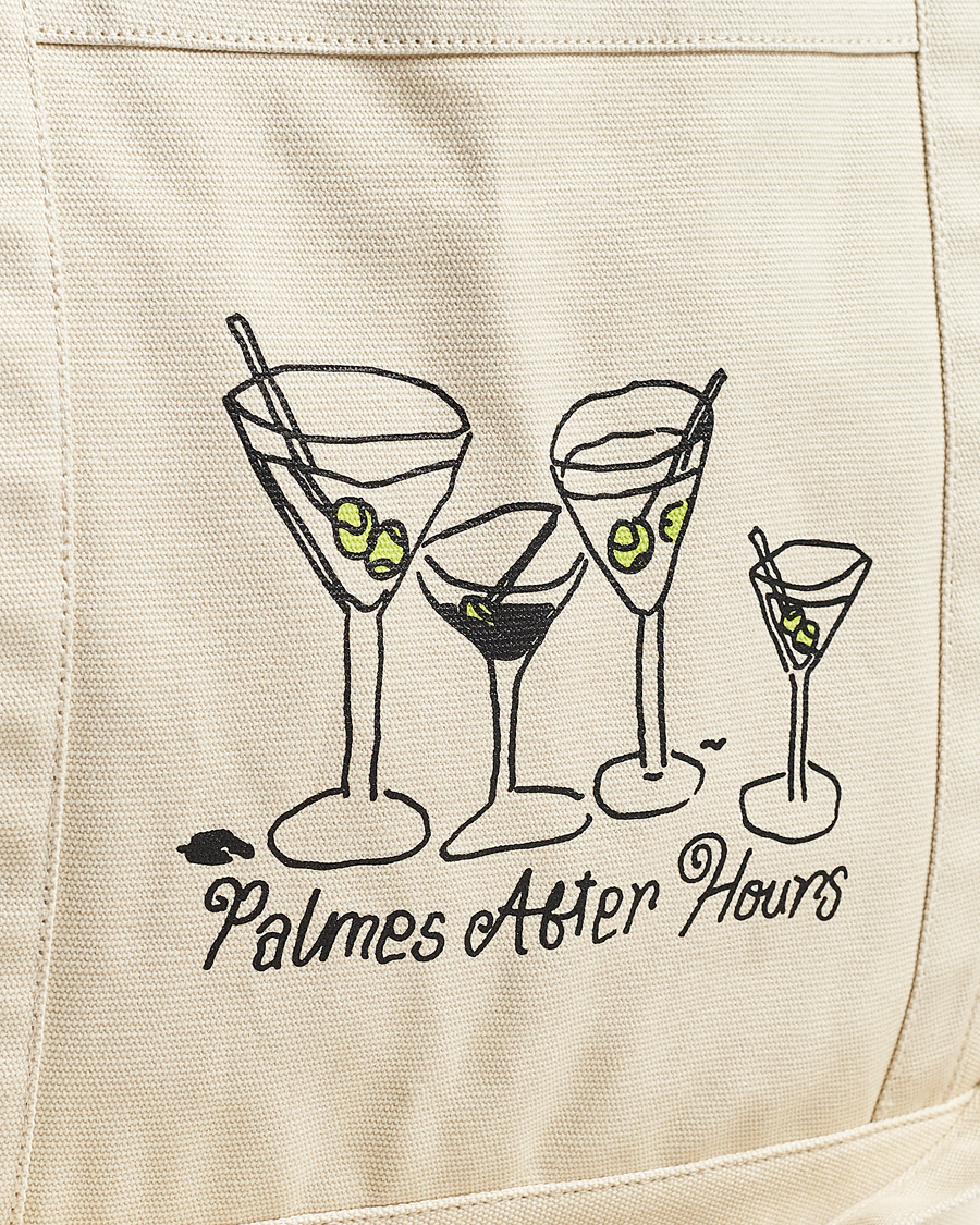 Herre | Palmes Martini Zip Tote Bag Off White | Palmes | Martini Zip Tote Bag Off White