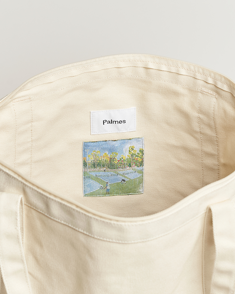 Herre | Palmes Martini Zip Tote Bag Off White | Palmes | Martini Zip Tote Bag Off White