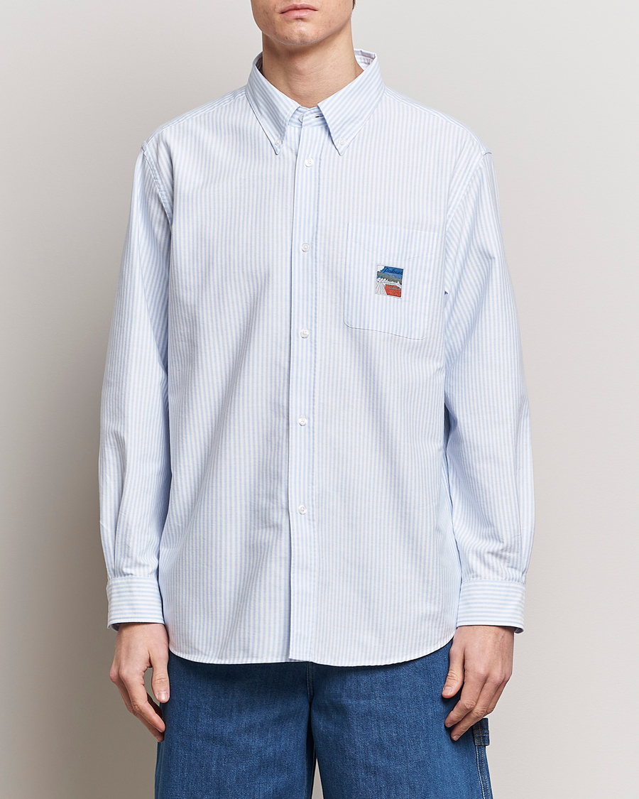 Herre | Skjorter | Palmes | Deuce Oxford Shirt Light Blue Stripe