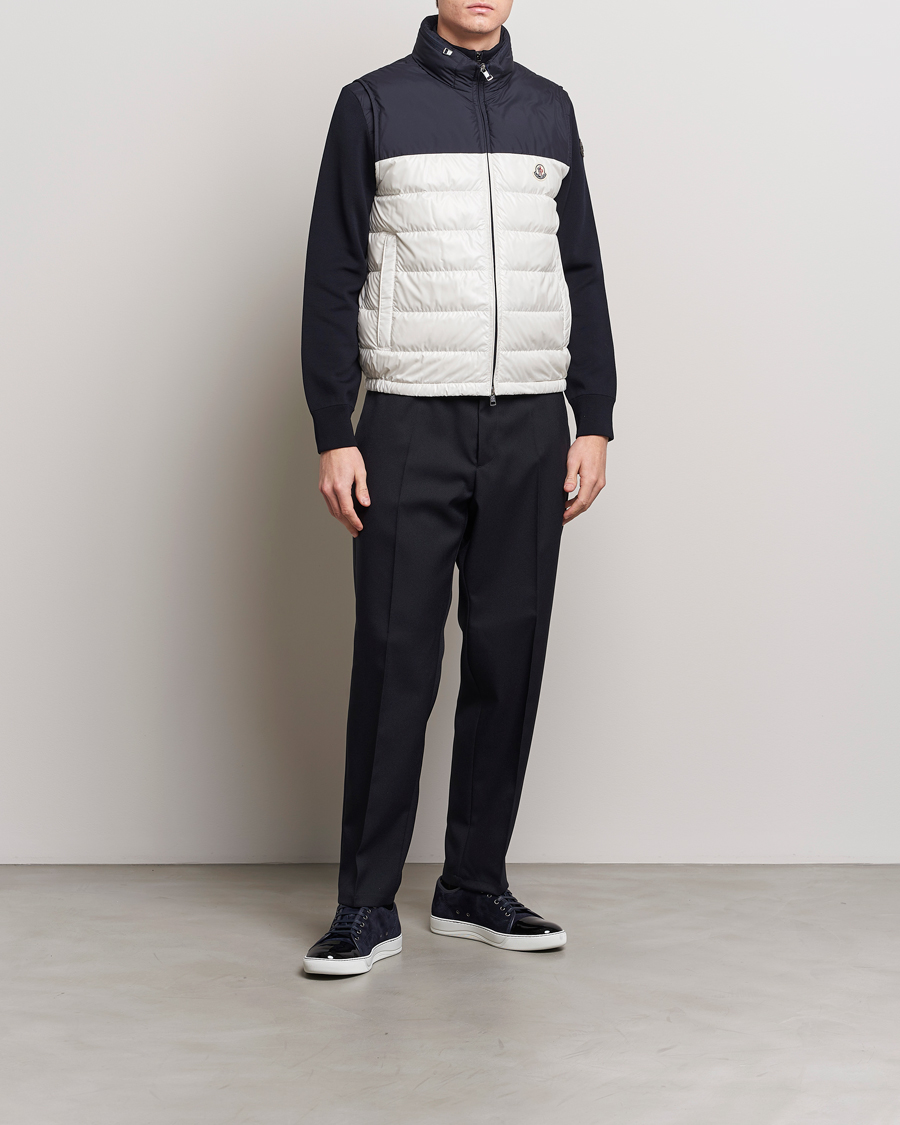 Herre | Jakker | Moncler | Cerces Down Vest Off White/Navy