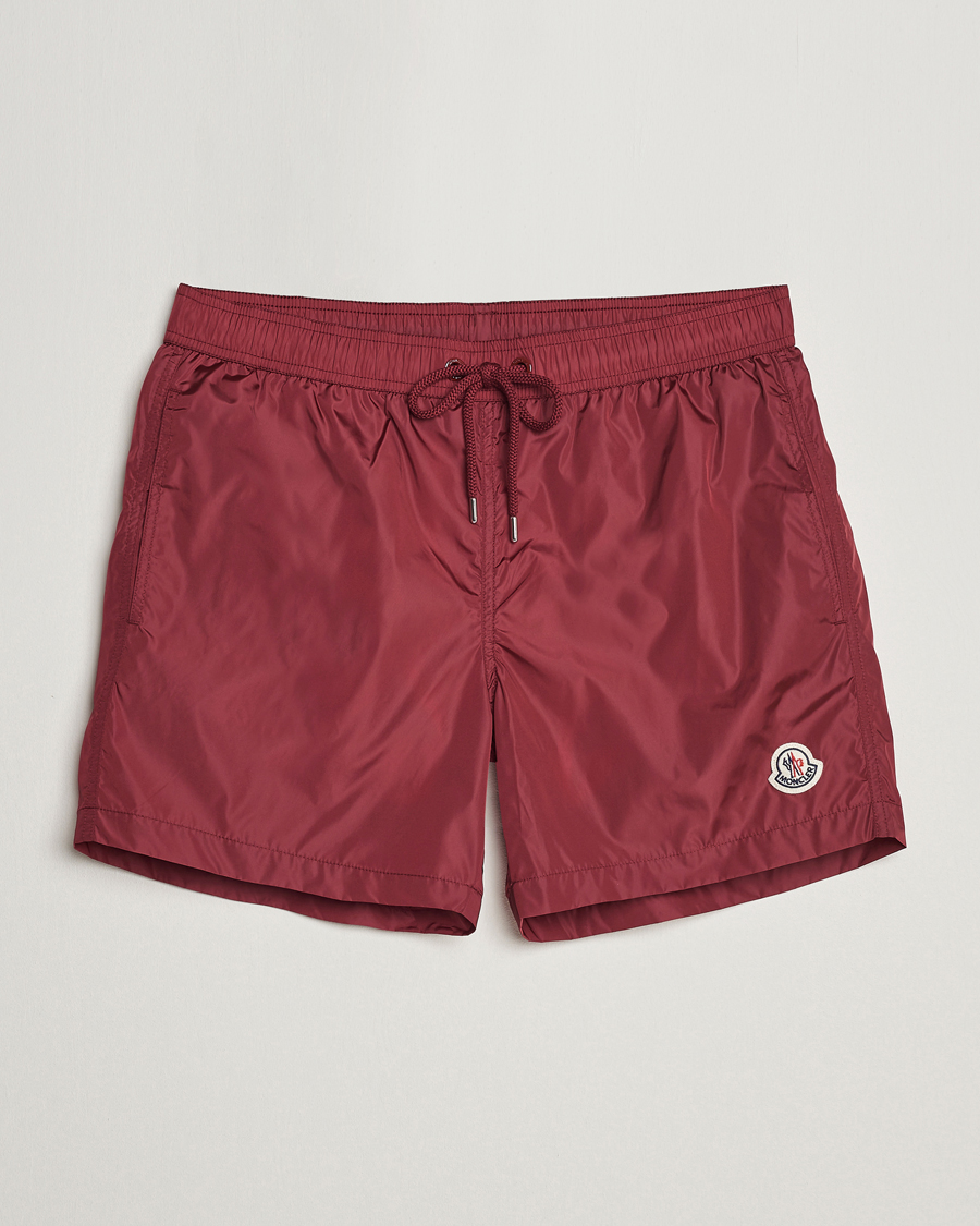 Herre | Badeshorts | Moncler | Nylon Swim Shorts Burgundy