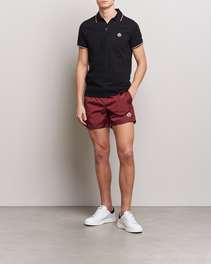 Herre | Badeshorts | Moncler | Nylon Swim Shorts Burgundy