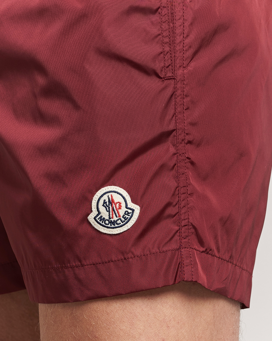 Herre | Badeshorts | Moncler | Nylon Swim Shorts Burgundy