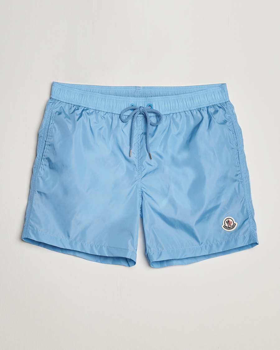 Herre | Badeshorts | Moncler | Nylon Swim Shorts Light Blue