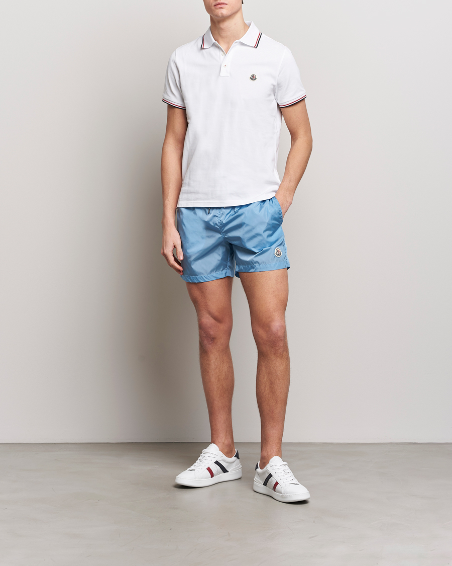 Herre | Badeshorts | Moncler | Nylon Swim Shorts Light Blue