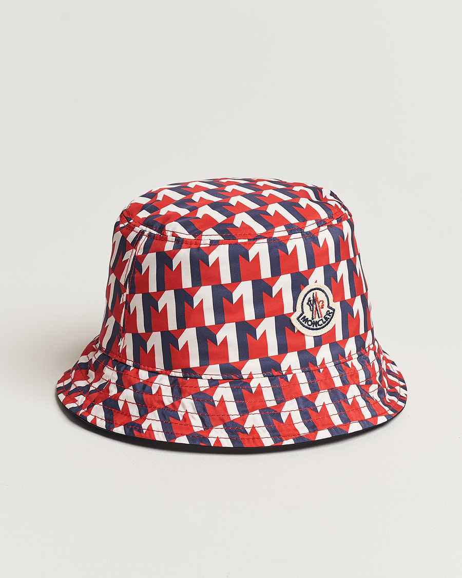 Herre | Moncler Nylon Bucket Hat Navy | Moncler | Nylon Bucket Hat Navy