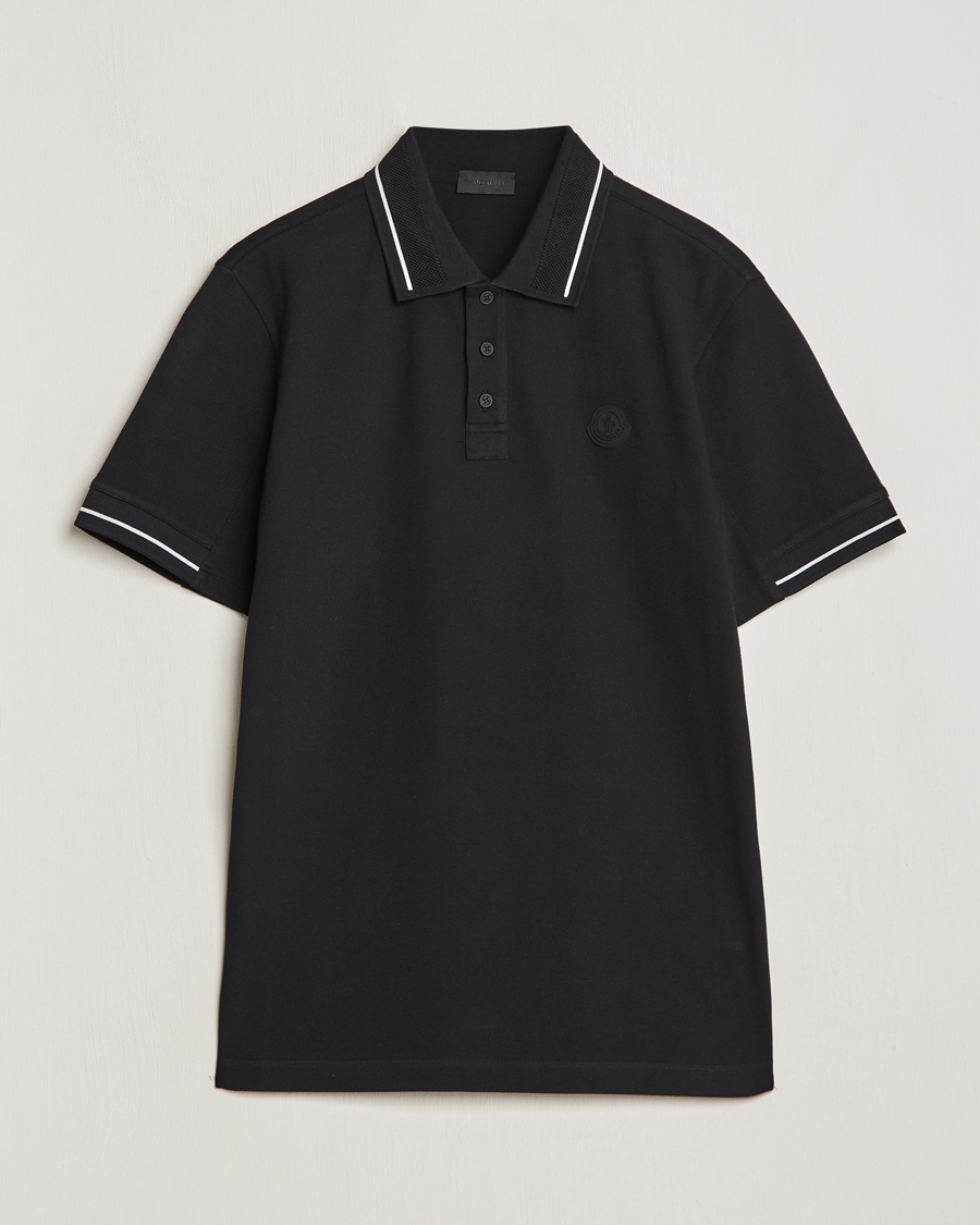 Herre | Pikéer | Moncler | Tonal Logo Polo Black