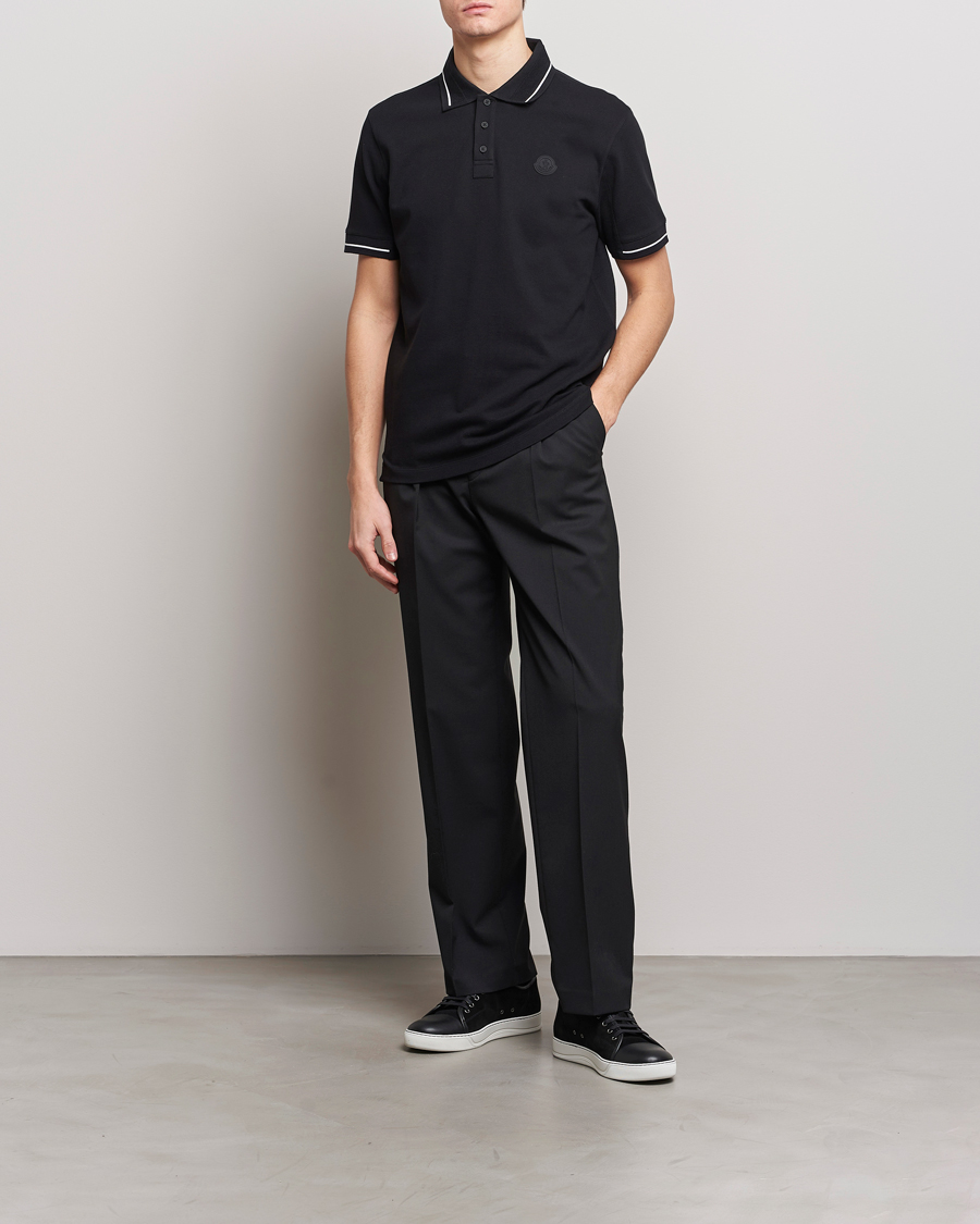 Herre | Pikéer | Moncler | Tonal Logo Polo Black