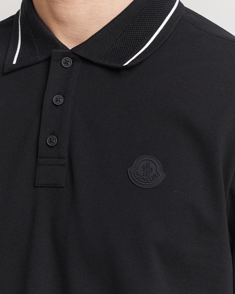Herre | Pikéer | Moncler | Tonal Logo Polo Black