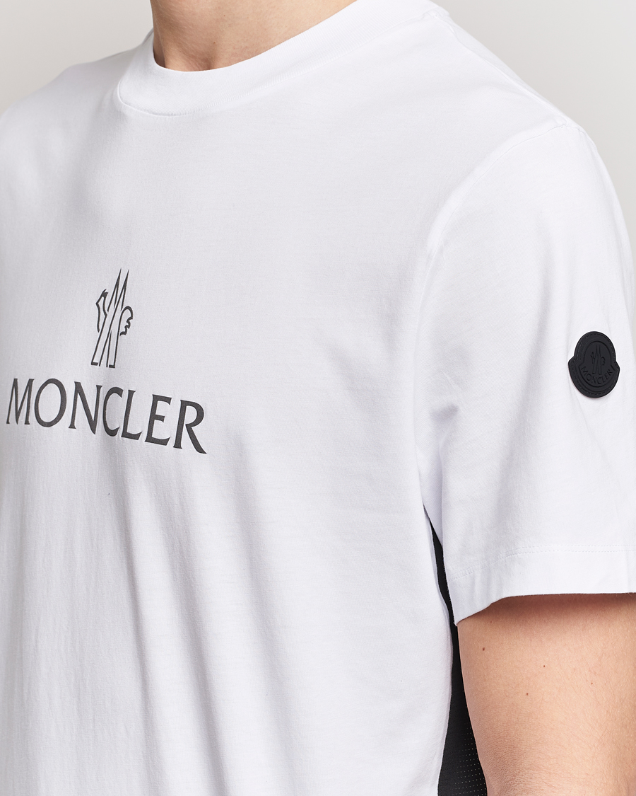 Herre | T-Shirts | Moncler | Reflective Logo T-Shirt White