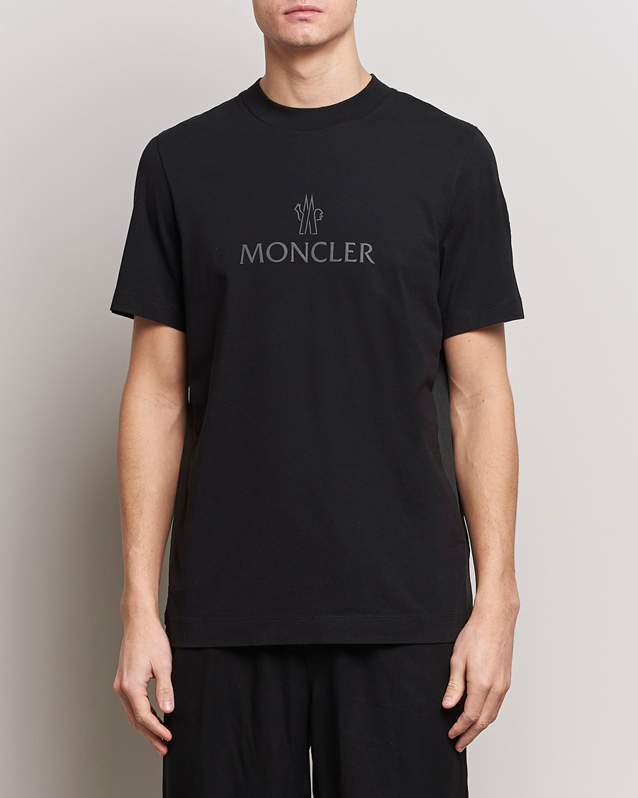 Herre | Kortermede t-shirts | Moncler | Reflective Logo T-Shirt Black